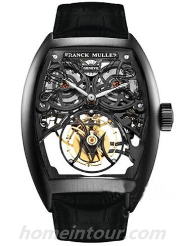 法穆兰8889_T_G_SQT_BR_NR男表GIGA TOURBILLON系列-黑色表带/表径43.7x59.2mm