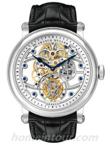 法穆兰8880_T_SQT男表Squelette系列-黑色表带/表径39.5x55.3mm