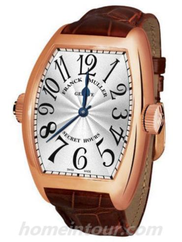 法穆兰8880_SE_H1_White男表Secret Hours系列-棕色表带/表径39.5x55.3mm