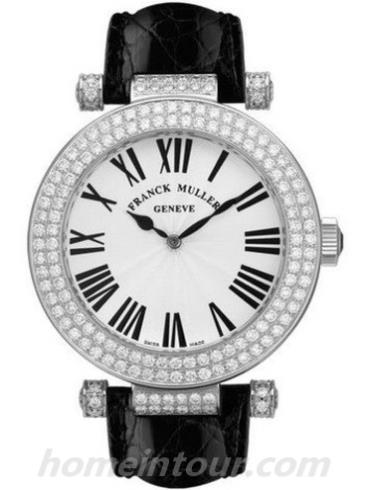 法穆兰3900_QZ_R_D2女表RONDE系列-黑色表带/表径—mm