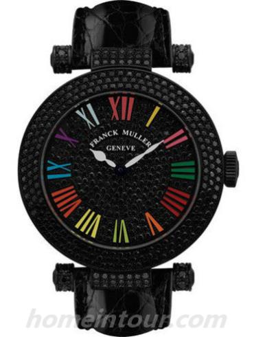 法穆兰3900_QZ_NR_R_COL_DRM_D3_CD女表RONDE系列-黑色表带/表径—mm