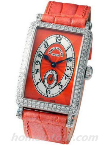 法穆兰950_S6_CHR_MET_D_Orang女表Long Island系列-橙色表带/表径22.9x44.4mm