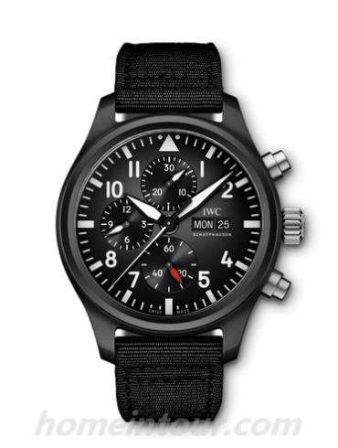 万国IW389101男表-黑色表带/表径44.5mm