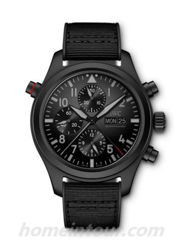 万国IW371815男表-黑色表带/表径44mm