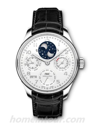 万国IW503406葡萄牙系列-黑色表带/表径44.2mm