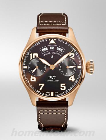万国IW502706飞行员系列-棕色表带/表径46.2mm