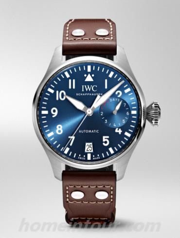 万国IW501002飞行员系列-棕色表带/表径46.2mm