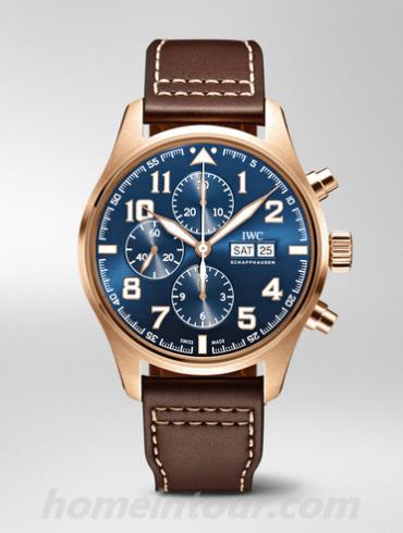 万国IW377721飞行员系列-棕色表带/表径43mm