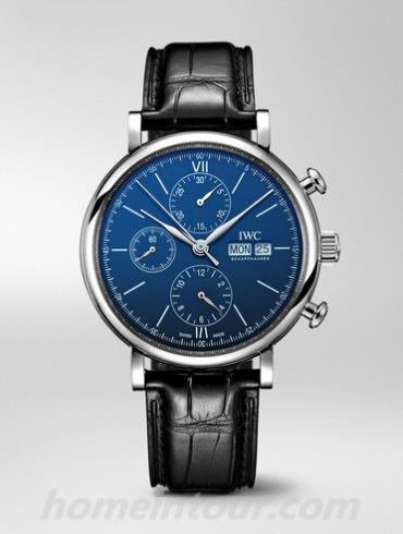 万国IW391023男表柏涛菲诺系列-黑色表带/表径42mmmm