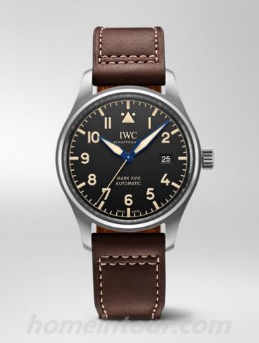万国IW327006男表飞行员系列-棕色表带/表径40mm