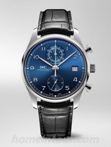 万国IW390303男表葡萄牙系列-黑色表带/表径42mm