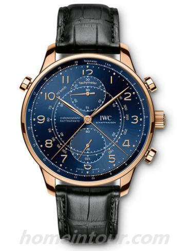 万国IW371215男表葡萄牙系列-黑色表带/表径41mm