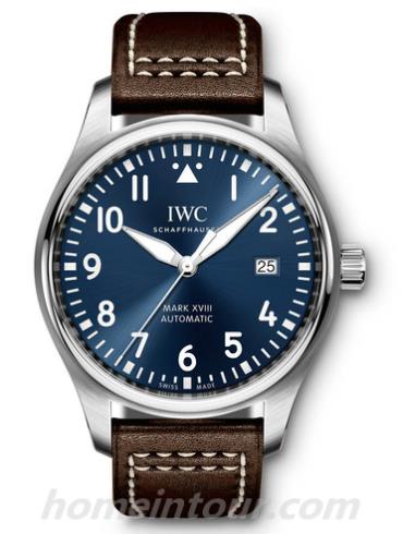 万国IW327004男表飞行员系列-棕色表带/表径40mm