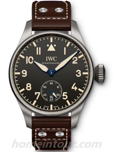 万国IW510301男表飞行员系列-棕色表带/表径48mm