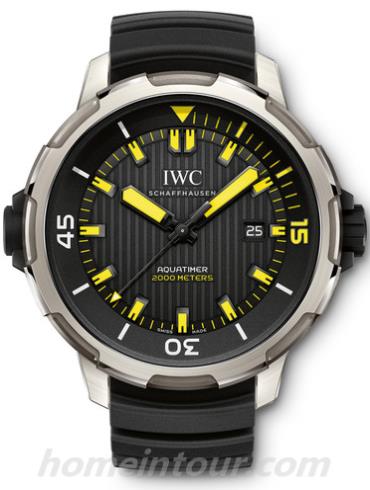 万国IW358001男表海洋系列-黑色表带/表径46mm