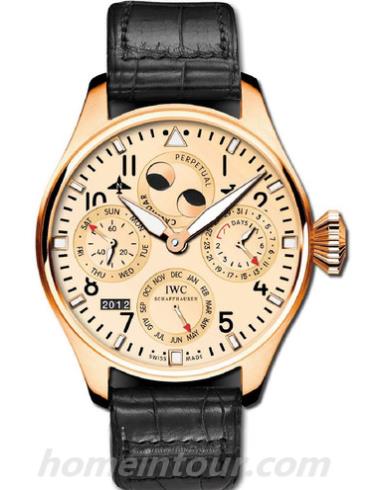 万国IW502639男表飞行员系列-黑色表带/表径46mm