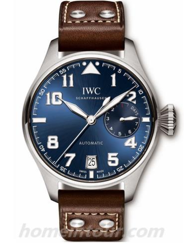 万国IW500908男表飞行员系列-棕色表带/表径46mm