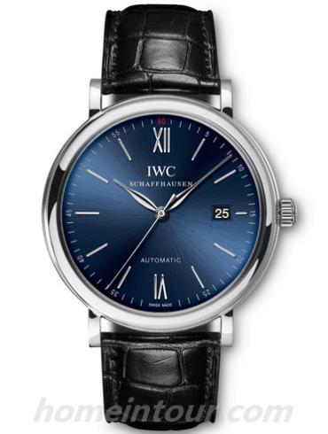 万国IW356512男表柏涛菲诺系列-黑色表带/表径40mm