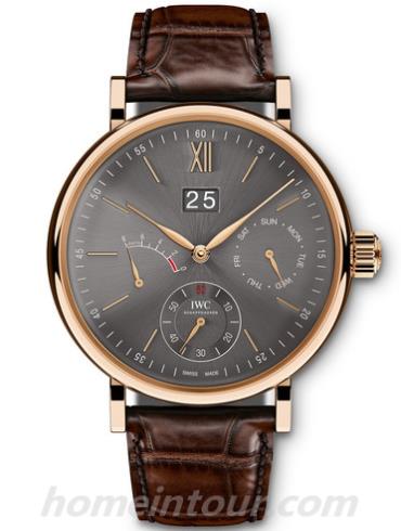 万国IW516201男表柏涛菲诺系列-黑色表带/表径45mm