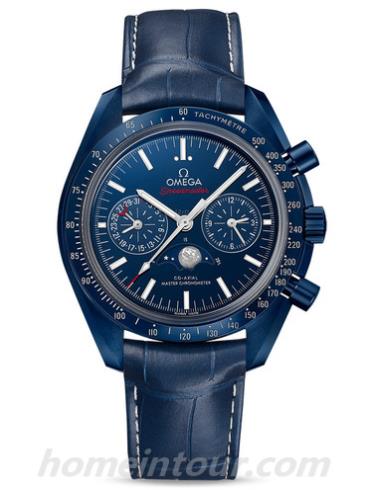 欧米茄304.93.44.52.03.001男表超霸系列-蓝色表带/表径44.25mm