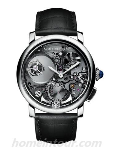 卡地亚WHRO0023男表Rotonde系列-黑色表带/表径45mm