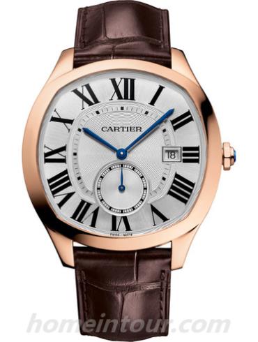 卡地亚WGNM0003男表DRIVE DE CARTIER-棕色表带/表径40x41mm