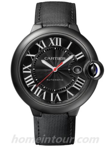 卡地亚WSBB0015男表蓝气球Ballon Blue系列-黑色表带/表径42.1mm