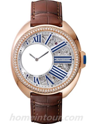 卡地亚HPI00945男表Clé de Cartier系列-棕色表带/表径41mm