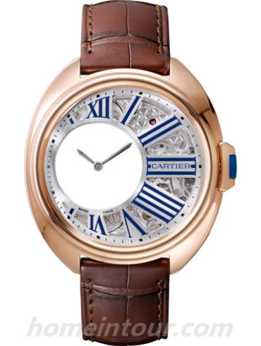 卡地亚WHCL0002男表Clé de Cartier系列-棕色表带/表径41mm