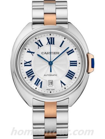 卡地亚W2CL0002男表Clé de Cartier系列-间金色表带/表径40mm