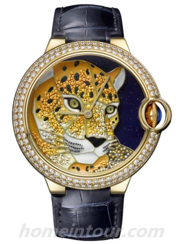 卡地亚BALLON_BLEU_DE_CARTIER男表蓝气球Ballon Blue系列-浅蓝色表带/表径42mm