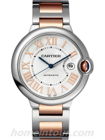 卡地亚W6920095男表蓝气球Ballon Blue系列-间金色表带/表径42mm