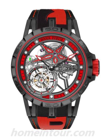 罗杰·杜彼RDDBEX0644男表Excalibur王者系列-黑色表带/表径45mm