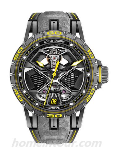 罗杰·杜彼RDDBEX0792男表Excalibur王者系列-黑色表带/表径45mm