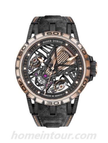 罗杰·杜彼RDDBEX0654男表Excalibur王者系列-黑色表带/表径45mm