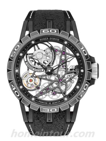 罗杰·杜彼RDDBEX0705男表Excalibur王者系列-黑色表带/表径45mm