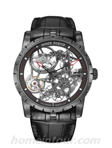 罗杰·杜彼RDDBEX0508男表Excalibur王者系列-黑色表带/表径42mm