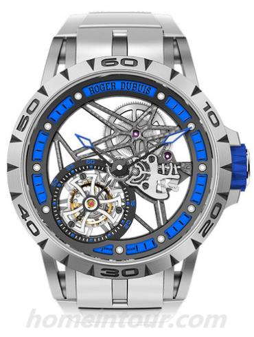 罗杰·杜彼RDDBEX0546男表Excalibur王者系列-白色表带/表径45mm