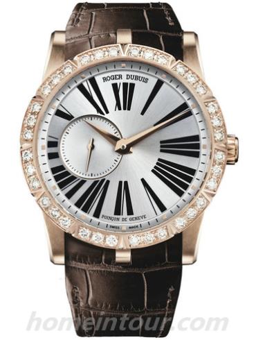 罗杰·杜彼DBEX0356男表Excalibur王者系列-棕色表带/表径42mm