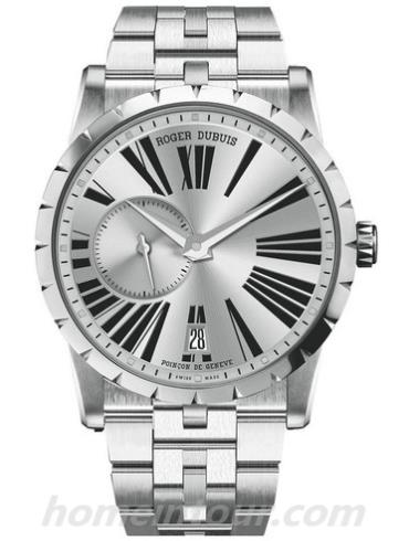 罗杰·杜彼DBEX0448男表Excalibur王者系列-银色表带/表径&#8211;