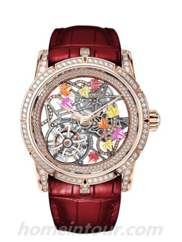 罗杰·杜彼RDDBEX0474男表Excalibur王者系列-深红色表带/表径42mm