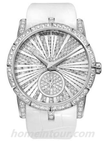 罗杰·杜彼RDDBEX0358男表Excalibur王者系列-白色表带/表径36mm