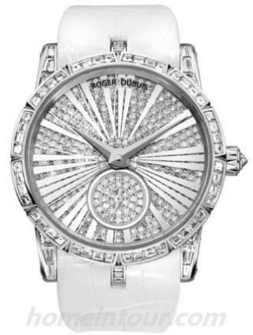 罗杰·杜彼RDDBEX0273男表Excalibur王者系列-白色表带/表径36mm