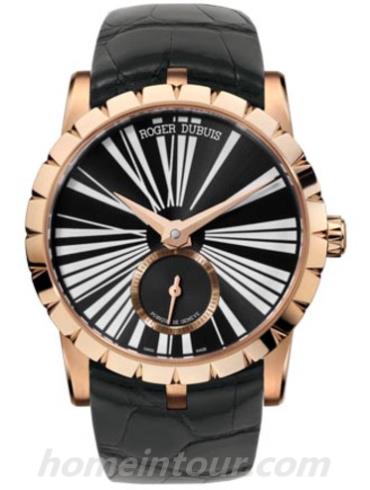 罗杰·杜彼RDDBEX0274男表Excalibur王者系列-黑色表带/表径36mm