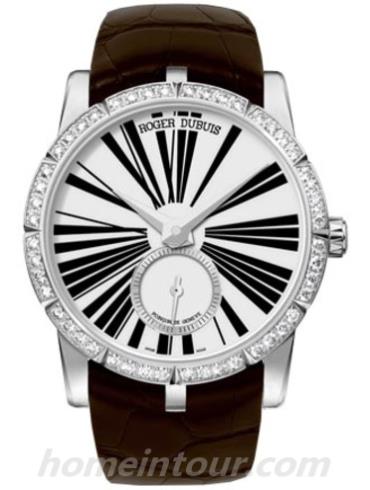 罗杰·杜彼RDDBEX0463男表Excalibur王者系列-棕色表带/表径36mm