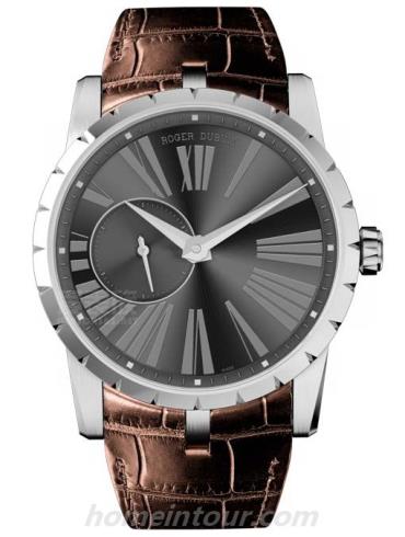 罗杰·杜彼RDDBEX0353男表Excalibur王者系列-棕色表带/表径42mm