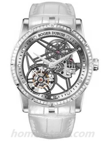 罗杰·杜彼RDDBEX0462男表Excalibur王者系列-白色表带/表径42mm