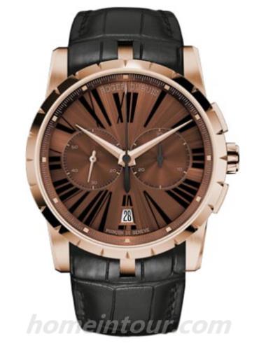 罗杰·杜彼RDDBEX0391男表Excalibur王者系列-黑色表带/表径42mm