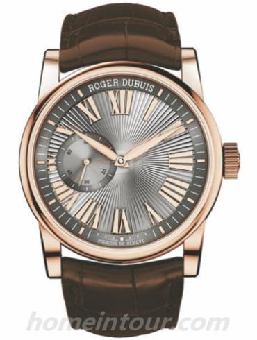 罗杰·杜彼RDDBHO0565男表Hommage系列-棕色表带/表径42mm