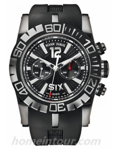 罗杰·杜彼RDDBSE0253男表Hommage系列-黑色表带/表径46mm